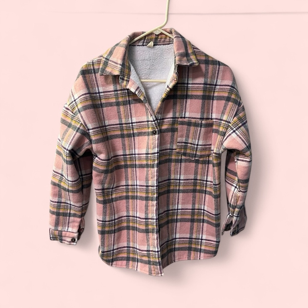 Camisa brand pink Flannel Shacket